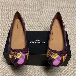 COACH Lara Floral flats